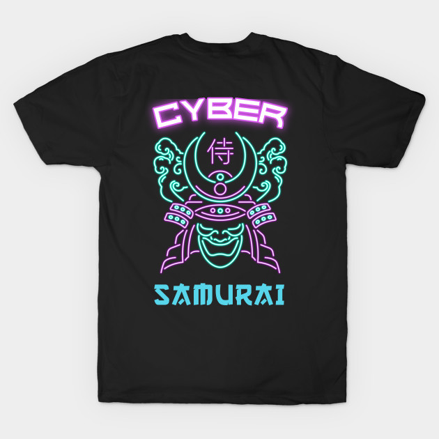 Neon punk: cyber samurai by JustJoshDesigns